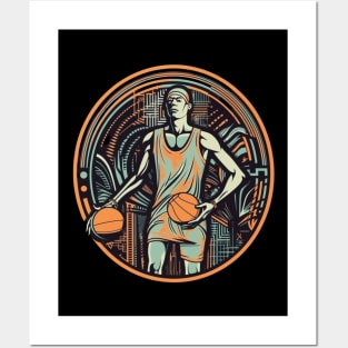 Vintage Basketball Player Posters and Art